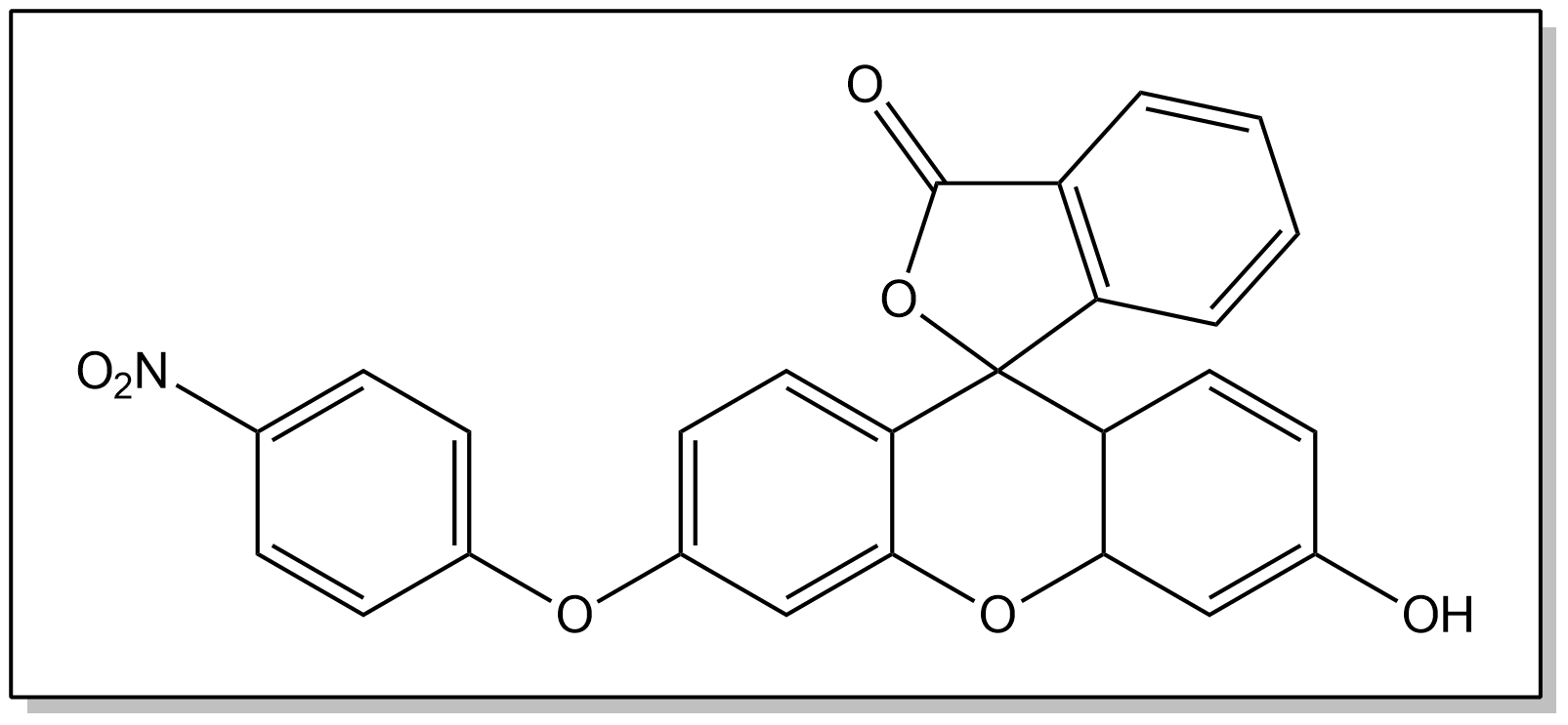 NPF — Nitrophenyl fluorescein chemical structure