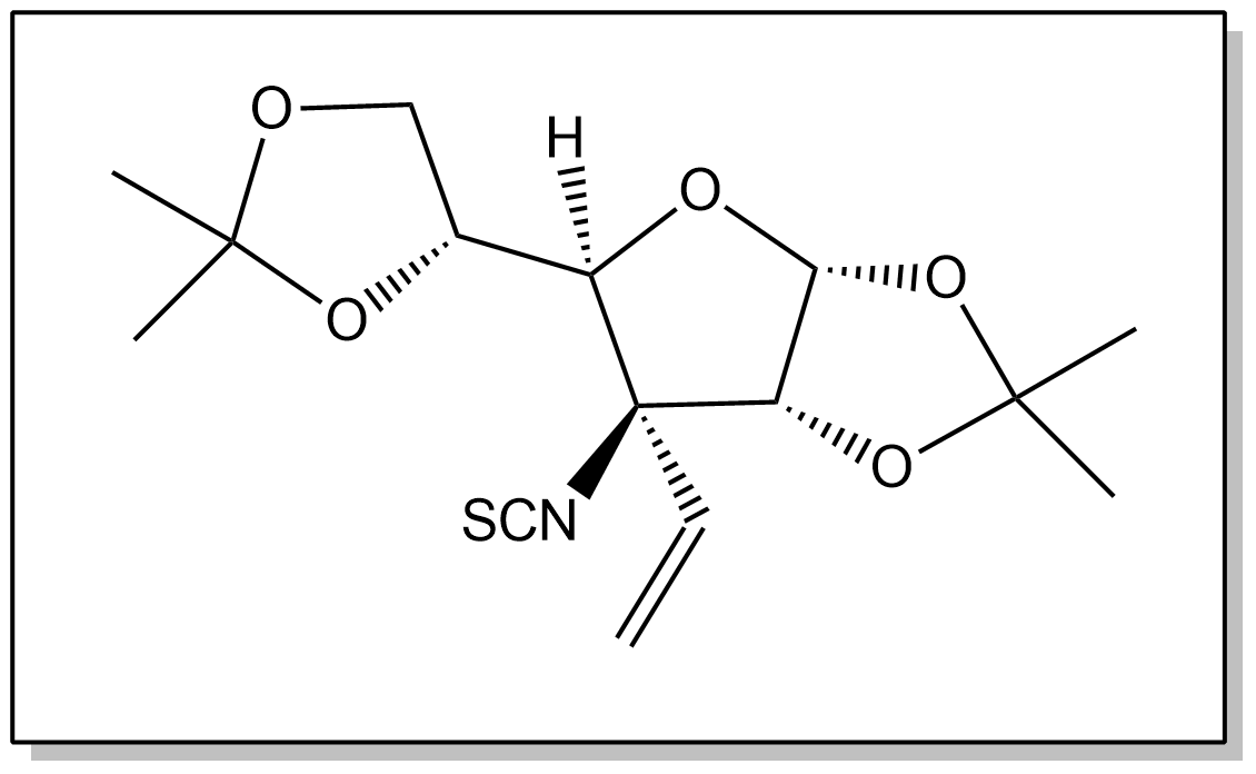 Sugar isothiocyanate — protected furanose intermediate